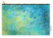 Blue Yellow Abstract Beach Fizz Carry-all Pouch by Michelle Wrighton