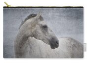 Grey At The Beach Textured Carry-all Pouch by Michelle Wrighton