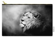 Lion - Pride Of Africa II - Tribute To Cecil In Black And White Carry-all Pouch