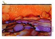 Sundown - Abstract Landscape Painting Carry-all Pouch by Michelle Wrighton