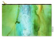 Take The Plunge - Abstract Landscape Carry-all Pouch by Michelle Wrighton