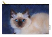 Zen Ragdoll Cat Carry-all Pouch by Michelle Wrighton