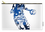 Luka Doncic Dallas Mavericks Watercolor Strokes Pixel Art 1 Women's T-Shirt  by Joe Hamilton - Pixels