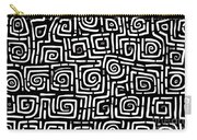 Seamless Egyptian Motif Or Greek Key Pattern Of Wonky Hand Drawn Black Ink Spiral Square Lines On Transparent Background Simple Abstract Blender Texture In A Bold Whimsical Doodle Line Art Style Zip Pouch Seamless Egyptian Motif Or Greek Key Pattern Of Wonky Hand Drawn Black Ink Spiral Square Lines On Transparent Background Simple Abstract Blender Texture In A Bold Whimsical Doodle Line Art Style Zip Pouch