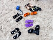 Flip FLops on the Beach Photograph by Thomas Marchessault - Fine Art ...