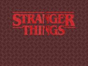 Netflix Stranger Things Simple Red Logo Fleece Blanket by Ramy Atla - Pixels