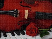 Romantic Rose And Violin On Keyboard Photograph by Garry Gay - Fine Art ...