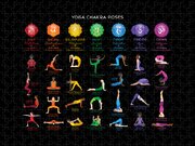 Yoga Chakra Poses Chart - 74 BBG Zip Pouch by Serena King - Pixels