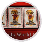 Chicago Bulls World Champions Banners Photograph by Thomas