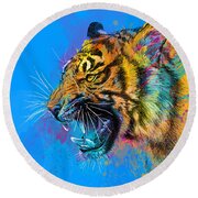 Crazy Tiger Digital Art by Olga Shvartsur - Fine Art America