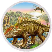 Dinosaur panorama print by Adrian Chesterman