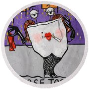 Loose Tooth Round Beach Towel Loose Tooth Round Beach Towel