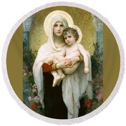 Bouguereau The Madonna of the Roses Wood Framed Canvas Print Repro 11x14