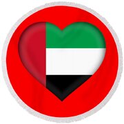 Flag of the United Arab Emirates Heart Digital Art by Roy Pedersen - Pixels