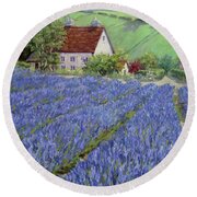 Lavender Hill Round Beach Towel Lavender Hill Round Beach Towel