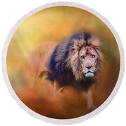 Lion - Pride Of Africa 3 - Tribute To Cecil Round Beach Towel