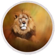 Lion - Pride Of Africa I - Tribute To Cecil Round Beach Towel