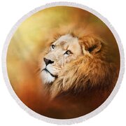 Lion - Pride Of Africa II - Tribute To Cecil Round Beach Towel