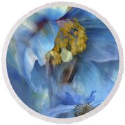 Poppies So Blue Mixed Media by Carol Cavalaris - Fine Art America