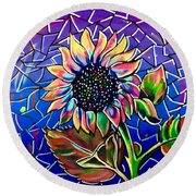 Stained Glass Sunflower by Lori Teich