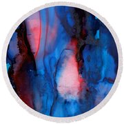 The Potential Within - Squared 2 - Tryptich Round Beach Towel by Michelle Wrighton