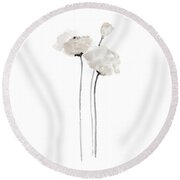 White Poppy Minimalist Wall Decoration, Floral Painting Painting by ...