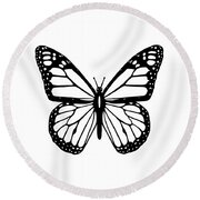 Butterfly In Black And White Sticker by Tom Hill - Fine Art America