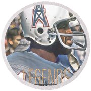 Earl Campbell Houston Oilers Abstract Art 34 Long Sleeve T-Shirt