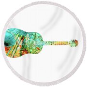 Acoustic Guitar 2 - Colorful Abstract Musical Instrument Painting by ...
