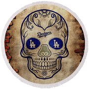 Skull Baseball Los Angeles Dodgers iPhone 13 Case by Leith Huber