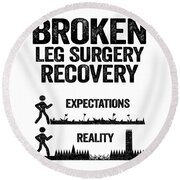 Get Well Soon Broken Leg Surgery Recovery Gift Throw Pillow by Lisa Stronzi  - Fine Art America