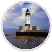 Blue Wall Art Lake Superior Minnesota Decor Duluth Harbor Breakwater Lighthouse