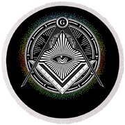 Illuminati Triangle Masonic Pyramid Conspiracy Gift Art Print by