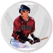 Josh Rojas - 3B - Arizona Diamondbacks T-Shirt by Bob Smerecki
