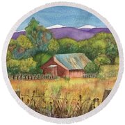 Peaceful Valley Round Beach Towel Peaceful Valley Round Beach Towel