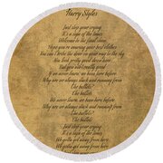 Sign of the Times by Harry Styles Vintage Song Lyrics on Parchment Yoga Mat  by Design Turnpike - Pixels