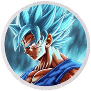 Goku SSJ Blue - Full Body Sticker by Quinjao