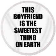 This Boyfriend Is The Sweetest Thing On Earth Cute Love Gift Inspirational  Quote Warmth Saying Zip Pouch by Jeff Creation - Pixels