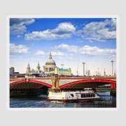 Blackfriars Bridge and St. Paul's Cathedral in London Photograph by ...