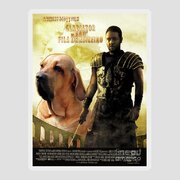 Fila Brasileiro Art Canvas Print - Gladiator Movie Poster Spiral