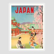 MAGNET Travel Poster Photo Magnet JAPAN Spring in Kyoto Pan American World 