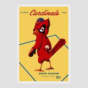 St. Louis Cardinals 1952 Program Cover 16 x 20 Baseball Art Rare Poster  Vintage