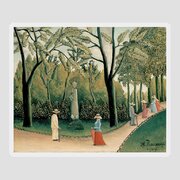 The Monument to Chopin in the Luxembourg Gardens Premium Canvas Art Print of Henri Rousseau