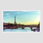 Eiffel Tower And Seine River Panoramic Photograph by Hipgnosis - Fine ...