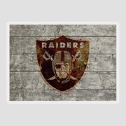 Raiders Logo Vintage Barn Wood Paint Jigsaw Puzzle by Design Turnpike -  Pixels