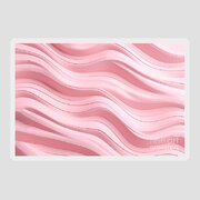 Seamless Light Pastel Pink Glossy Soft Waves Background Texture Abstract  Wavy Panoramic Backdrop For A Girl S Birthday Banner Baby Shower Design Or  Nursery Room Wallpaper Pattern 3d Rendering #1 Art Print