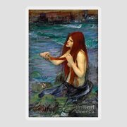 A Mermaid John William Waterhouse Canvas Wall Art Picture Print 