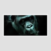 Angry Gorilla - Art Sticker by Matthias Zegveld