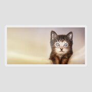 Beautiful Kitten - Art Sticker by Matthias Zegveld