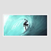 The Surfer - Art Sticker by Matthias Zegveld